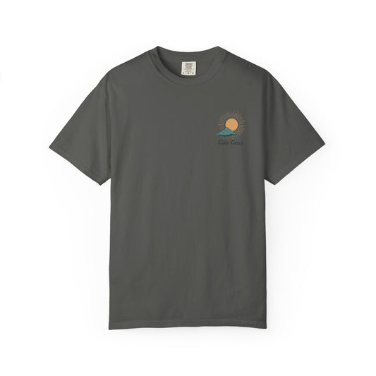 High Altitude Faith Tee | "Faith Over Fear" Comfort Colors Mountain Adventure