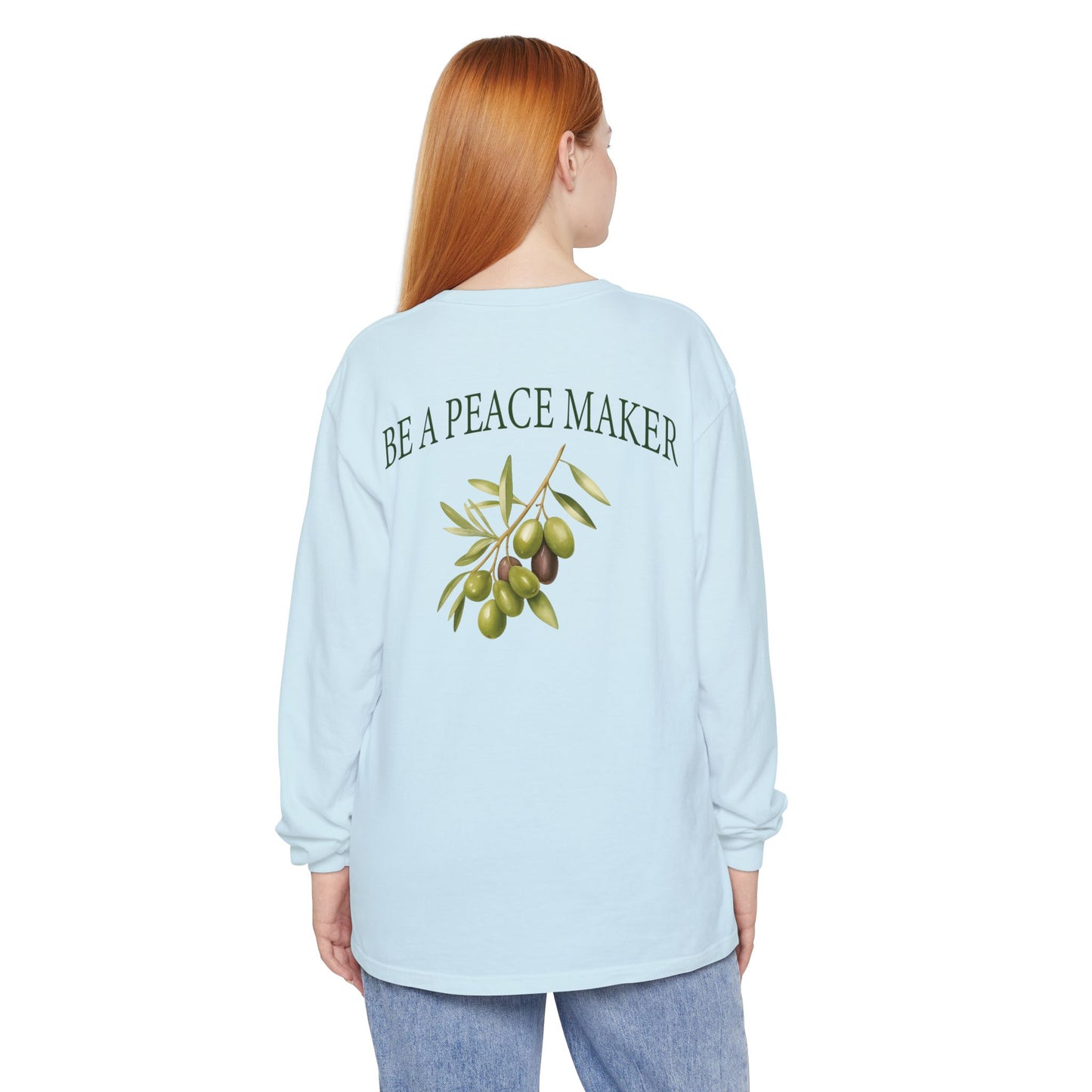 The Unity Tee | "Be A Peacemaker" Comfort Colors Long Sleeve