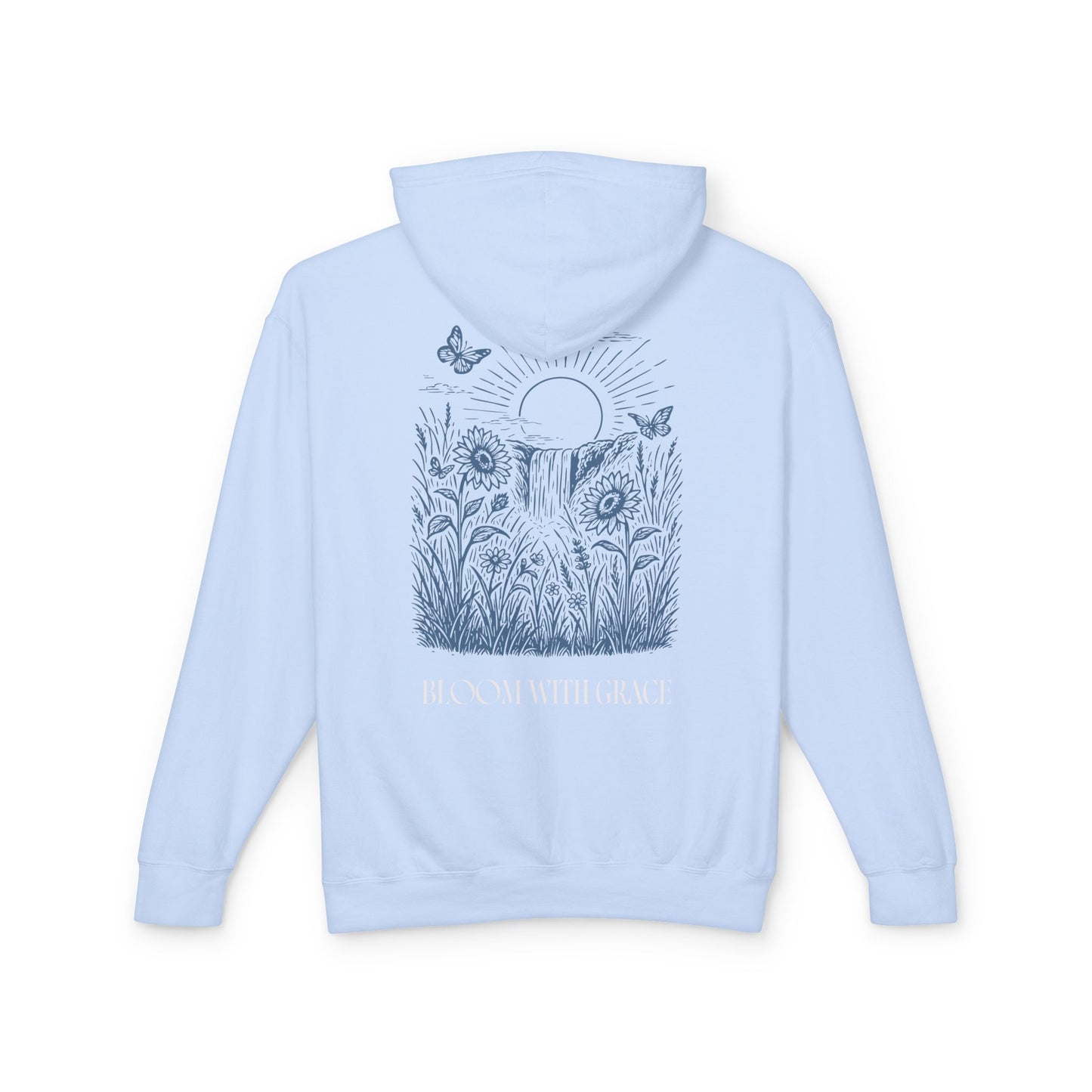 Bloom With Grace | Comfort Colors Lightweight Hoodie