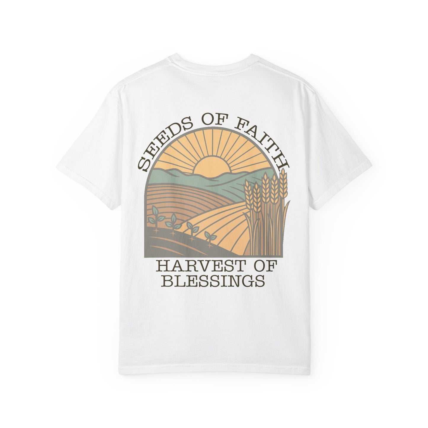 The Harvest Tee | "Seeds of Faith, Harvest of Blessings" Comfort Colors