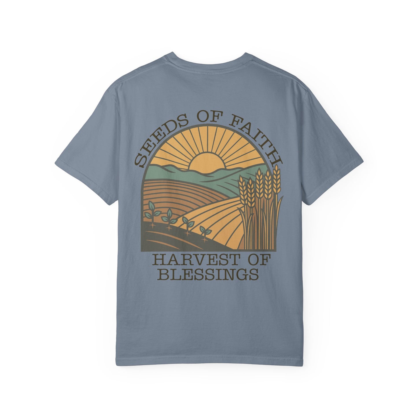 The Harvest Tee | "Seeds of Faith, Harvest of Blessings" Comfort Colors