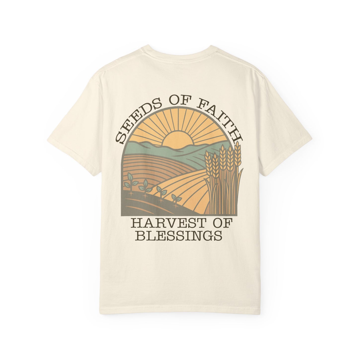 The Harvest Tee | "Seeds of Faith, Harvest of Blessings" Comfort Colors