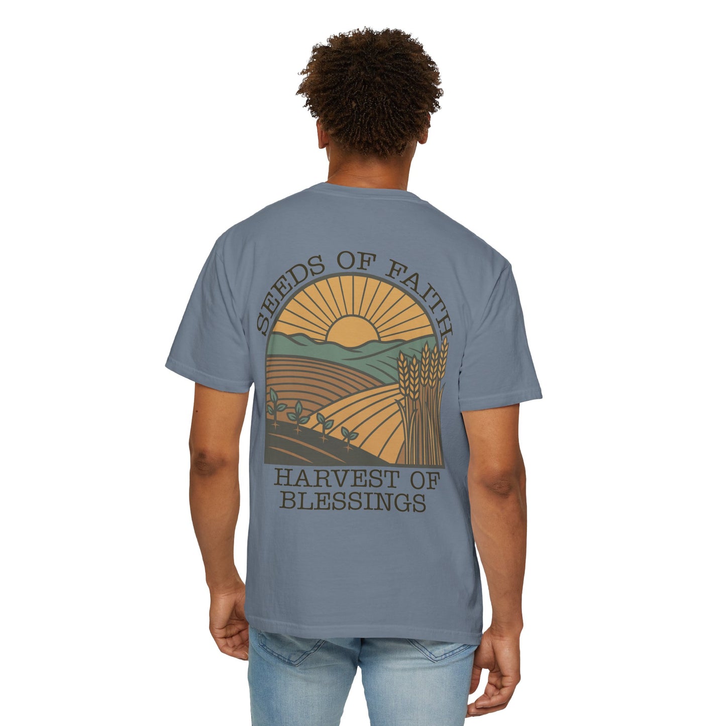 The Harvest Tee | "Seeds of Faith, Harvest of Blessings" Comfort Colors