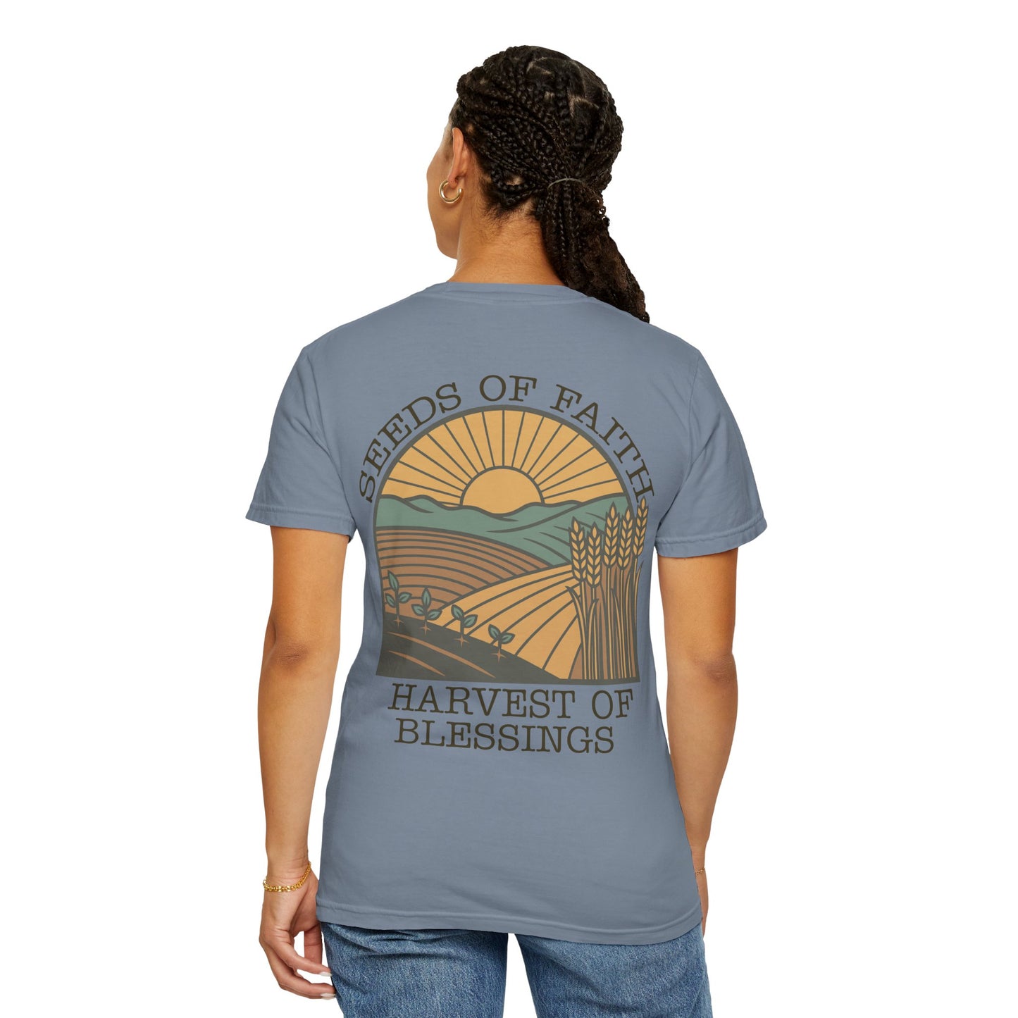 The Harvest Tee | "Seeds of Faith, Harvest of Blessings" Comfort Colors