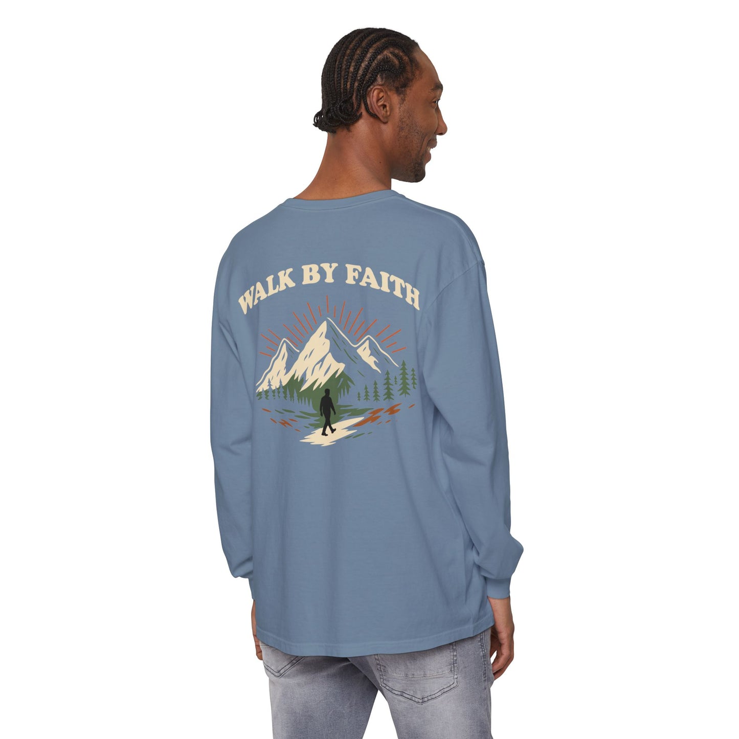 Walk By Faith | Comfort Colors Long Sleeve Tee