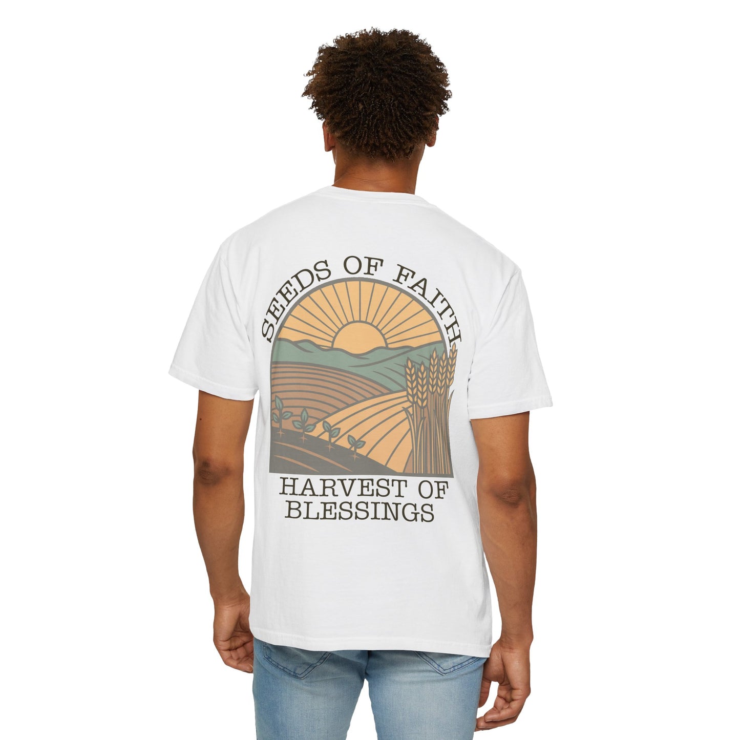 The Harvest Tee | "Seeds of Faith, Harvest of Blessings" Comfort Colors