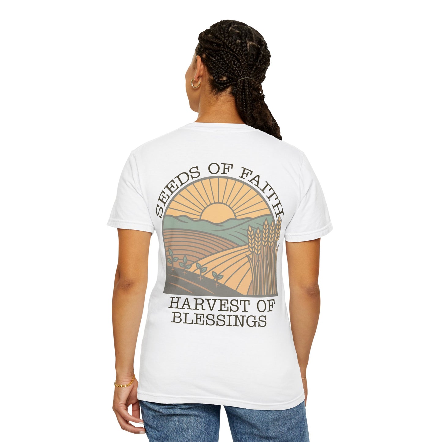 The Harvest Tee | "Seeds of Faith, Harvest of Blessings" Comfort Colors