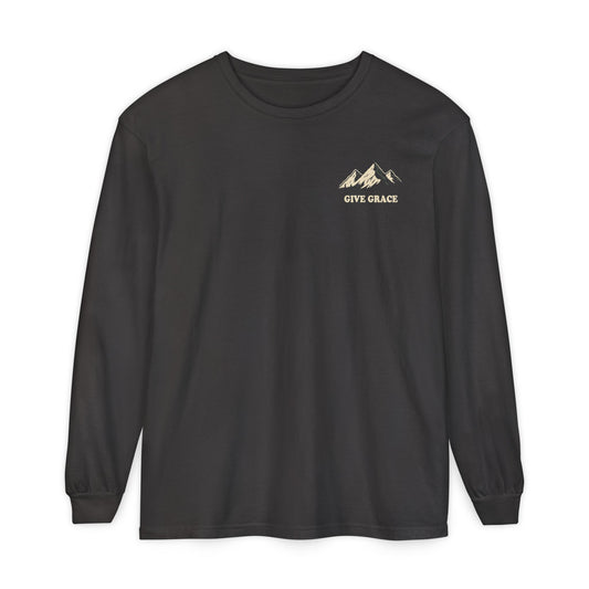 The Faith Layer | "Walk By Faith" Comfort Colors Long Sleeve Tee