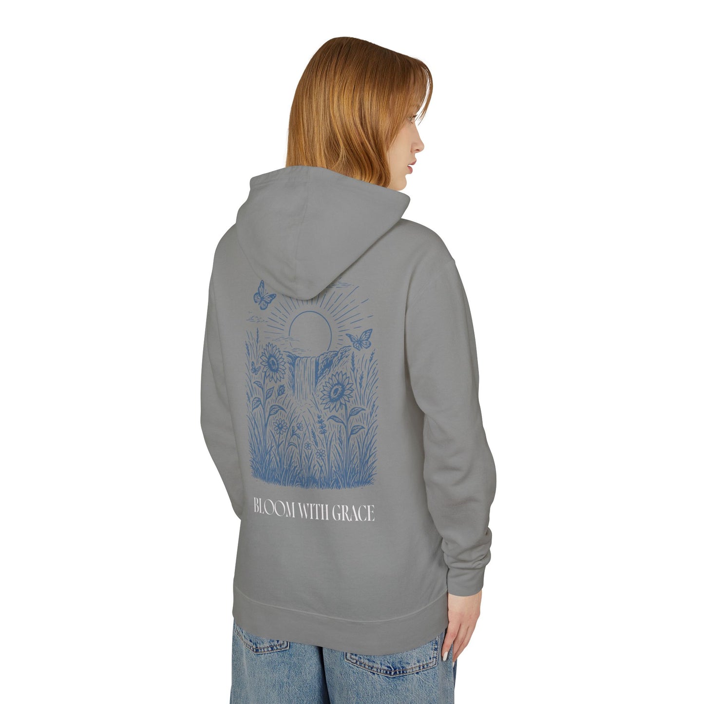Bloom With Grace | Comfort Colors Lightweight Hoodie